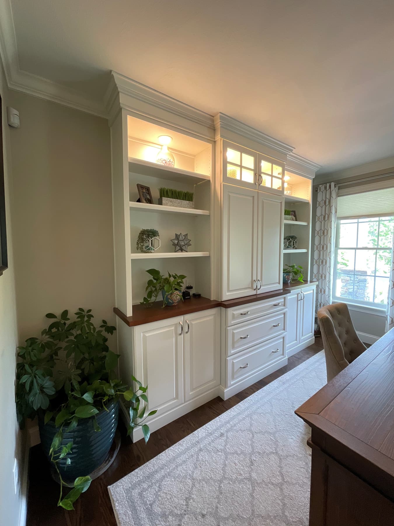 Built-in living space cabinetry in Hampstead, New Hampshire